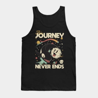 Awesome This Journey Never End Orcinus Orca Whale Lover Space Tank Top